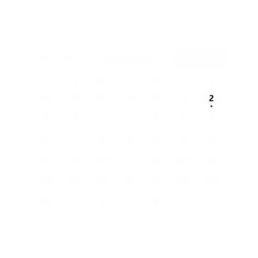 Calendrier mensuel — Verre foncé