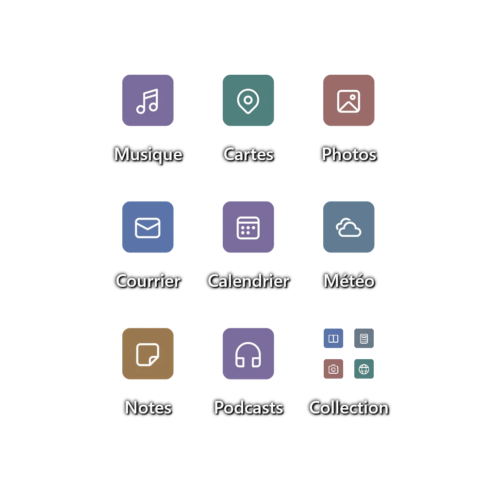 Collection — Grand dossier — Verre foncé