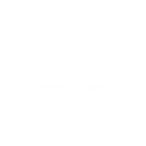 數位時鐘 — 深色毛玻璃